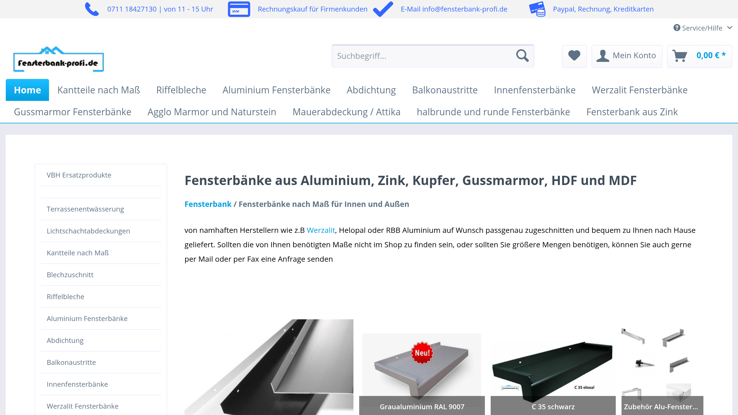 fensterbank-profi.de Vorschau