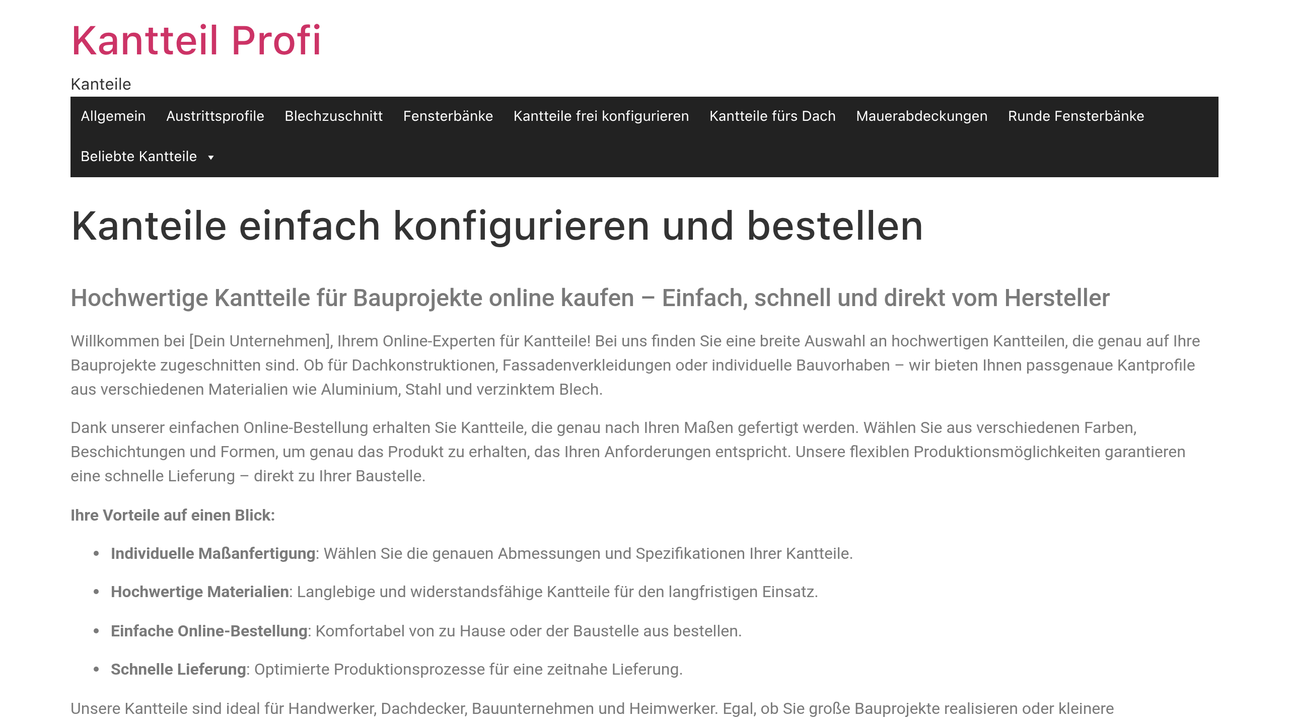 kantteil-profi.com Vorschau